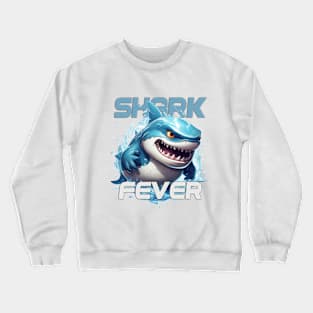 Shark Fever Splash Tee Crewneck Sweatshirt